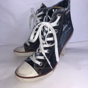Limited Edition Ash Denim spiked heel shoes 39 9
